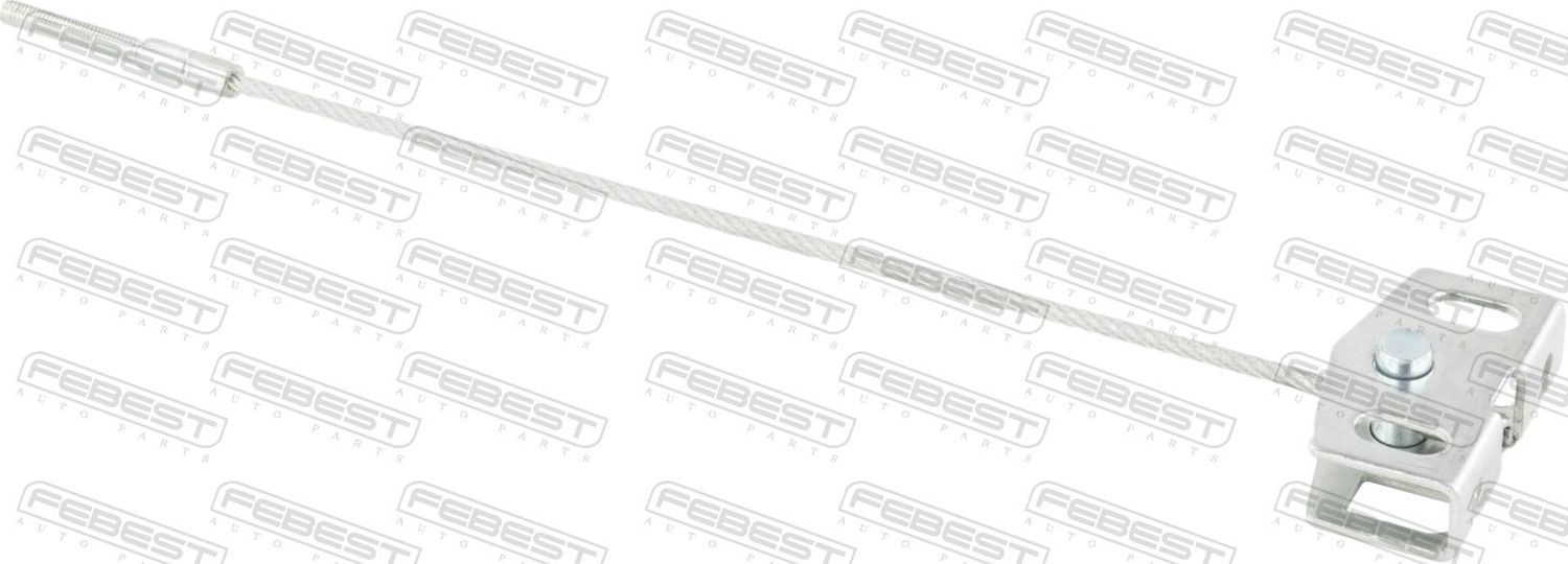Трос ручника (тросик ручного тормоза) Febest. Артикул 02100-T31F