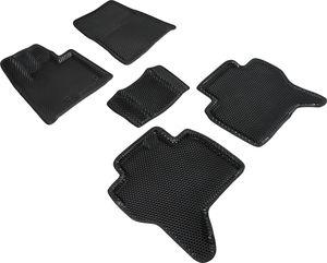 Коврики Seintex 3D EVA ромб для салона Mitsubishi Pajero III 2000-2006 ЧЕРНЫЕ. Артикул 95323