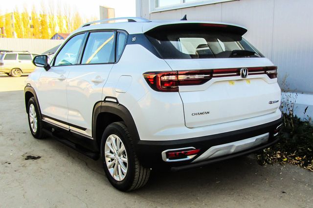 Защита Slitkoff задняя d42 черная для Changan CS35 Plus 2019-2026. Артикул CHANCS35P-007B