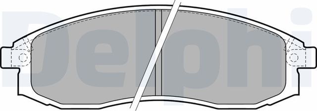 Тормозные колодки Delphi (Low-Metallic). Артикул LP1759