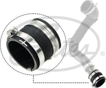 Патрубок интеркулера Gates для Ford Focus III 2012-2019. Артикул 09-0653