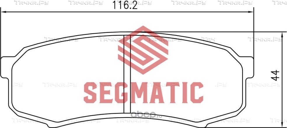 SGBP2563 Колодка торм диск зад Toyota Land Cruiser Prado 3.0 2009-, Land Cruiser (Segmatic) Segmatic. Артикул SGBP2563