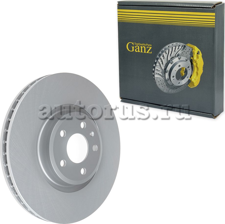 Диск тормозной передний с покрытием (Ganz). Артикул GIJ06240