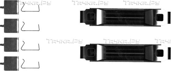 Монтажный комплект тормозных колодок Textar. Артикул 82548300