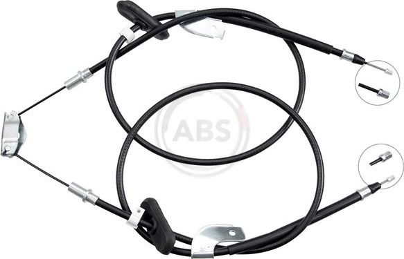 Трос ручника (тросик ручного тормоза) ABS задний правый/левый для Chevrolet Cobalt II 2013-2026. Артикул K14040