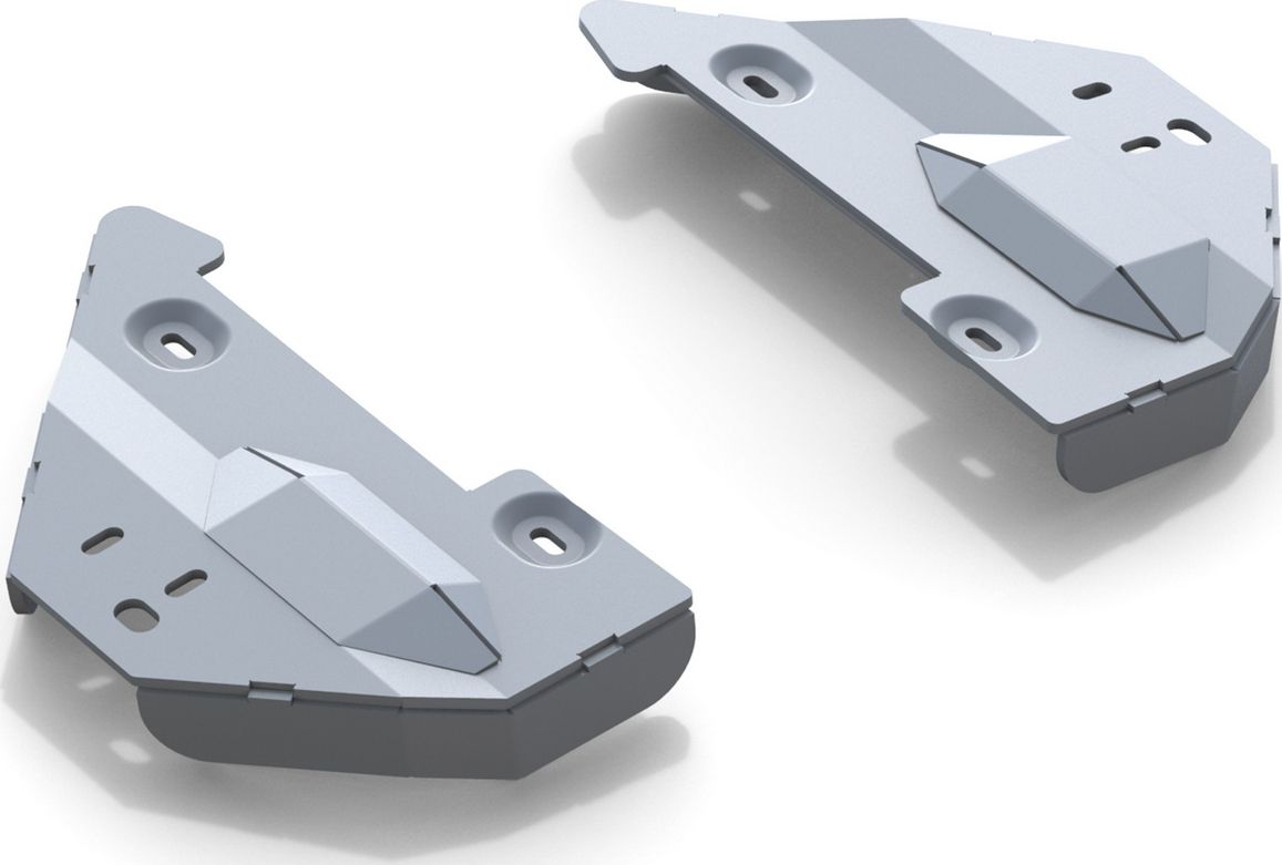 Защита алюминиевая Rival для передних рычагов Toyota Hilux VIII 4WD 2015-2018 2018-2026. Артикул 2333.9525.1.6