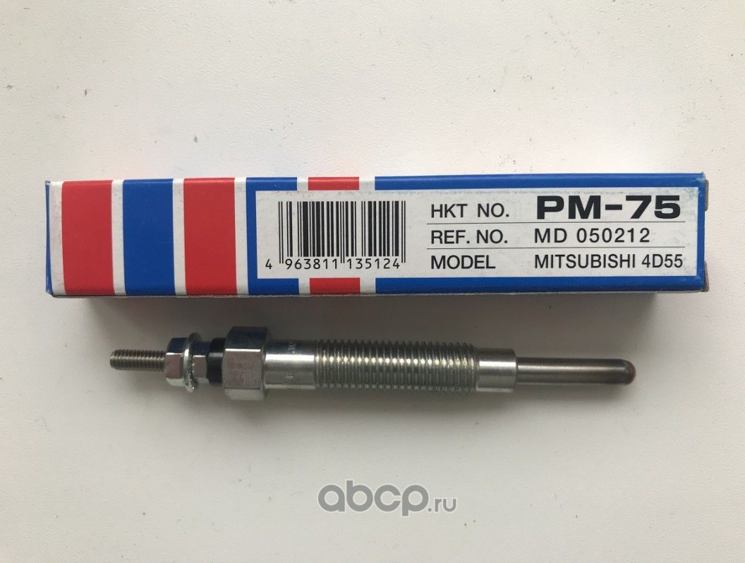 Свеча накаливания (накала) HKT для Mazda MPV II (LW) 2002-2006. Артикул PM75