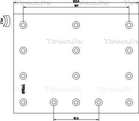 Тормозные накладки Textar задние для Renault Kerax 2005-2026. Артикул 1906805