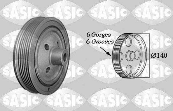 Шкив коленвала Sasic для Ford C-MAX I 2005-2010. Артикул 2156055