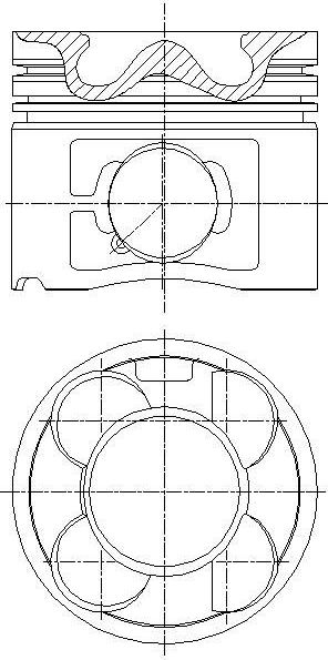 Поршень Yenmak для BMW 3 IV (E46) 2000-2001. Артикул 31-04622-050