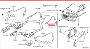 Лямбда-зонд (кислородный датчик) Nissan для Infiniti QX50 I 2013-2017. Артикул 226A1AM601