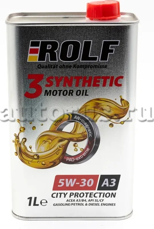 ROLF 3-SYNTHETIC 5W-30 ACEA A3/B4 масло моторное синтетическое 1л Rolf. Артикул 322550