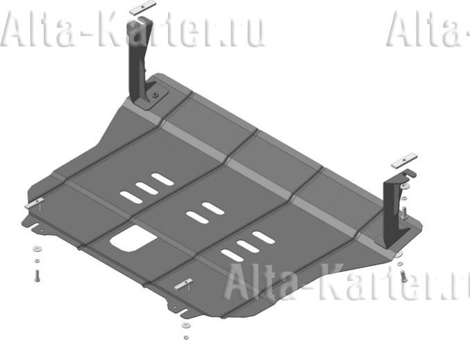 Защита Мотодор для картера двигателя и КПП Kia Sorento III Prime 2014-2020. Артикул 01036