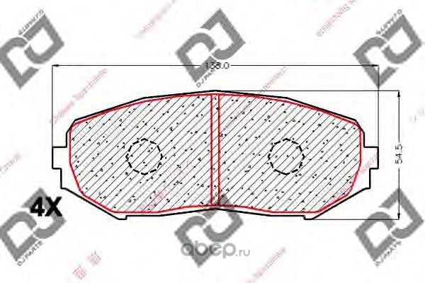 Колодки тормозные (DJ Parts). Артикул BP1861