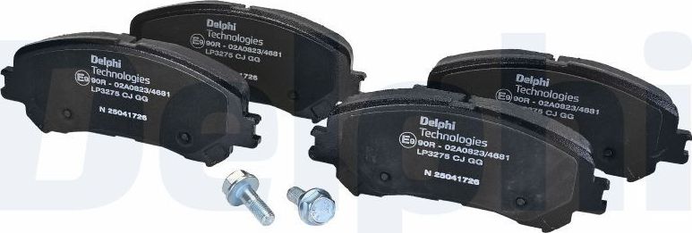 Тормозные колодки Delphi (Low-Metallic). Артикул LP3275