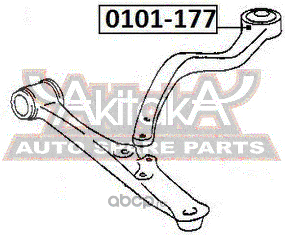 Сайлентблок переднего рычага подвески Asva. Артикул 0101-177
