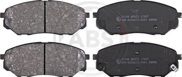 Тормозные колодки ABS. Артикул 35108