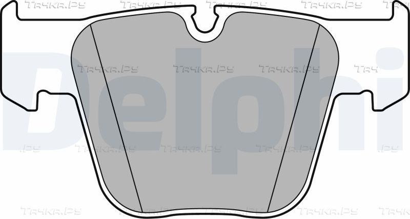 Тормозные колодки Delphi (Low-Metallic) передние для Mercedes-Benz S-Класс VI (W222, C217) 2014-2026. Артикул LP2765