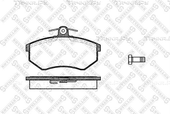 Тормозные колодки Stellox передние для Audi 90 II (B3) 1987-1991. Артикул 145 000-SX