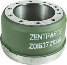 Тормозной барабан Zentparts. Артикул Z01637