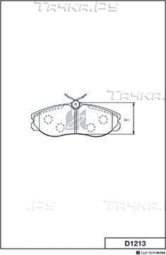 Тормозные колодки MK Kashiyama. Артикул D1213