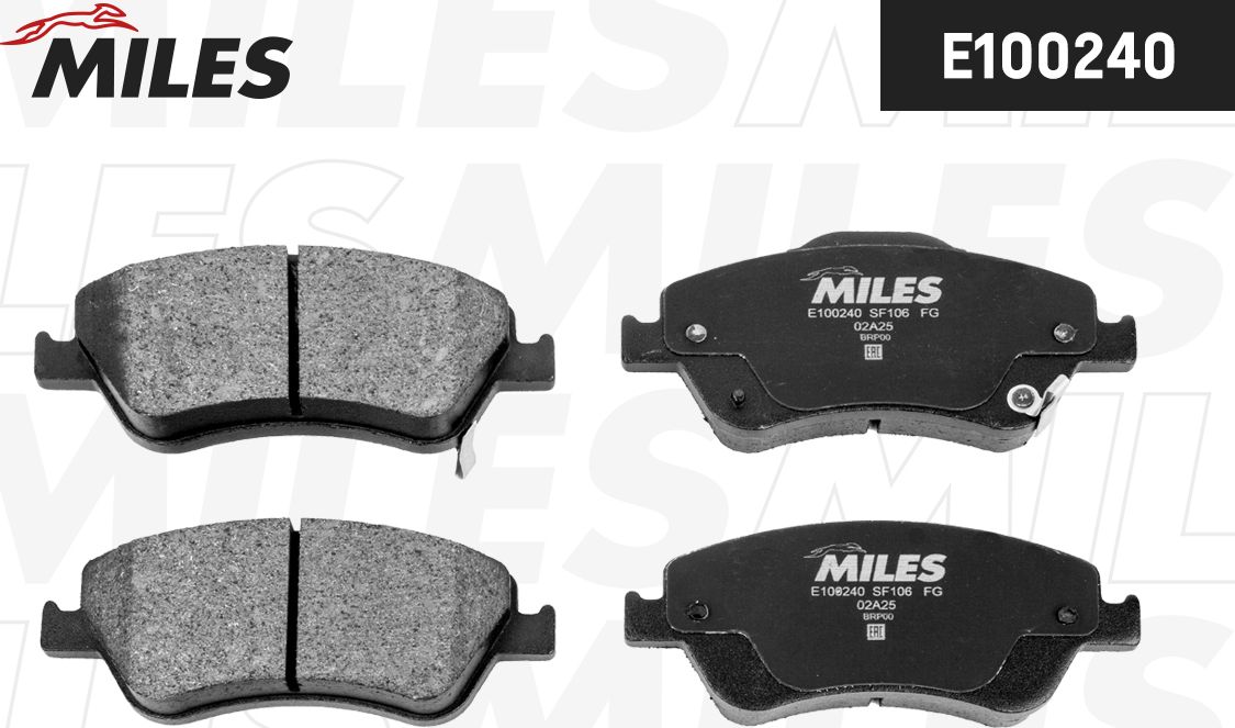 Тормозные колодки Miles (Semi-Metallic). Артикул E100240