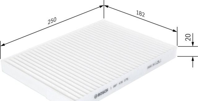 Салонный фильтр Bosch. Артикул 1 987 435 075