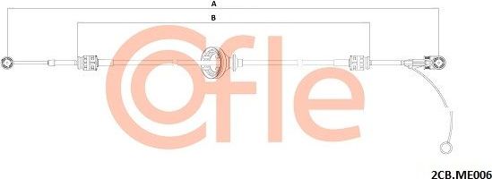 Трос переключения передач КПП Cofle. Артикул 92.2CB.ME006