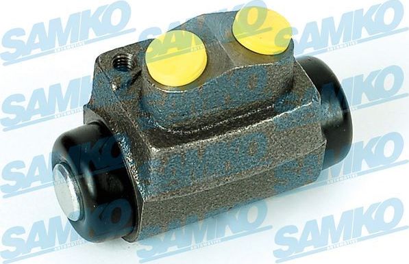 Тормозной цилиндр Samko (Серый чугун) задний правый для Hyundai Accent I 1999-2000. Артикул C30035