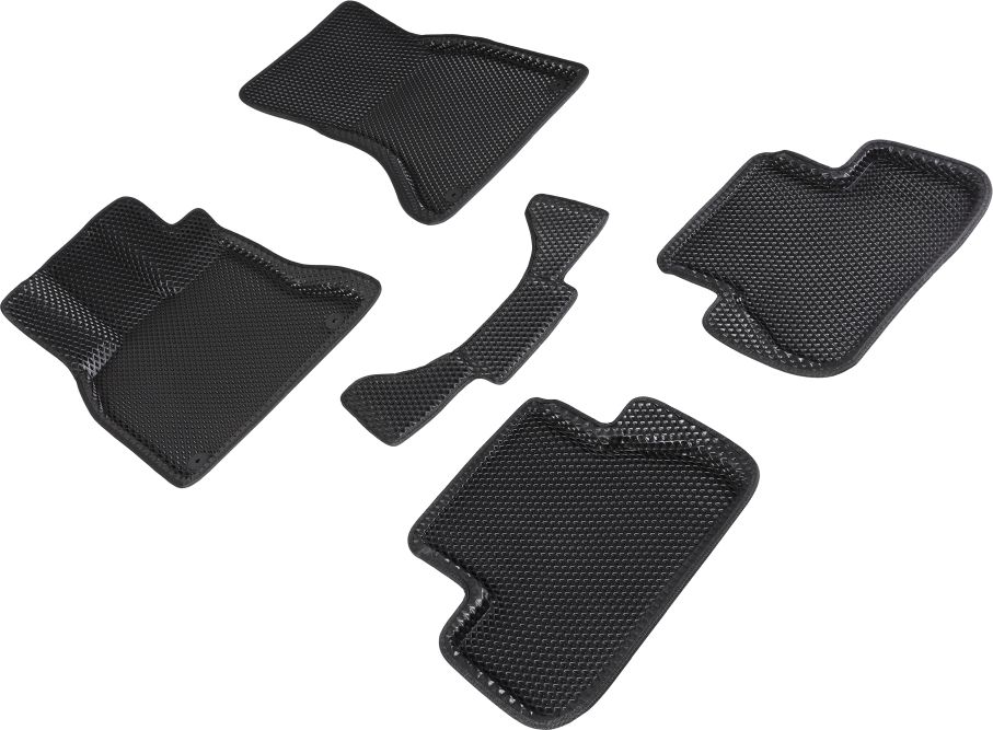 Коврики Seintex 3D EVA ромб для салона Audi A4 B8 2007-2015 ЧЕРНЫЕ. Артикул 95262