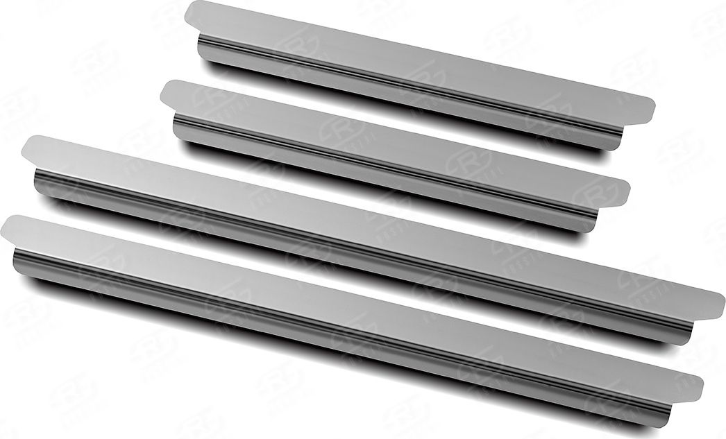 Накладки RusStal на пороги (лист нерж. зеркальный) для Kia Mohave I рестайлинг 2 2020-2026. Артикул KIMOH20-01