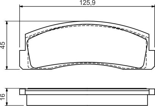 Тормозные колодки Bosch. Артикул 0 986 494 543