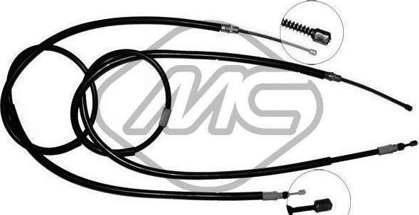 Трос ручника (тросик ручного тормоза) Metalcaucho правый/левый для Renault Espace III 1996-2002. Артикул 80374