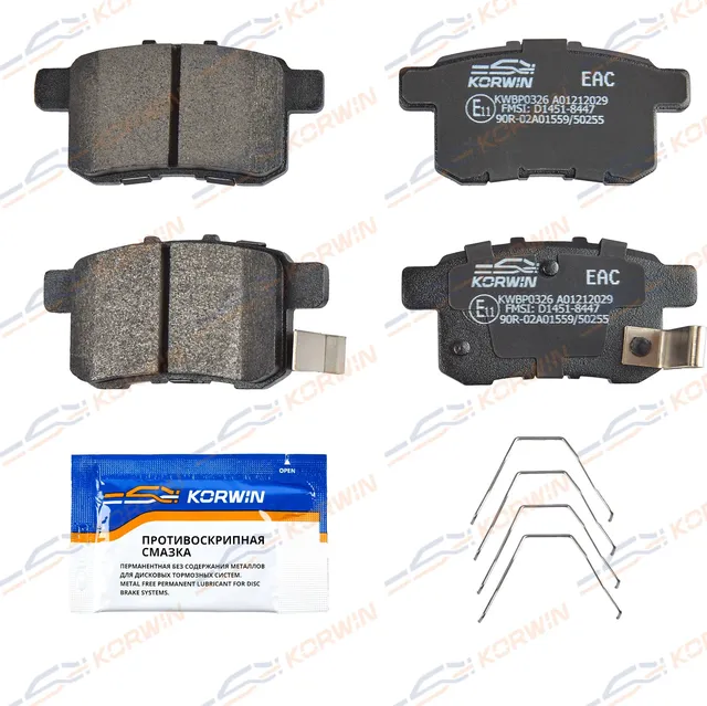Колодки тормозные зад. Honda Accord VIII-IX 08-/Acura (TSX) 10 (Korwin) Korwin. Артикул KWBP0326
