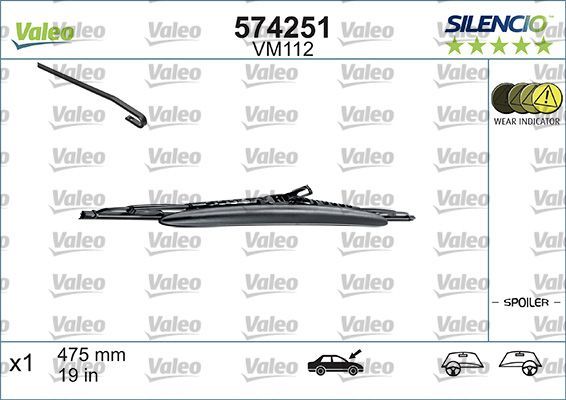 Щетка стеклоочистителя (дворник) Valeo Silencio Conventional. Артикул 574251
