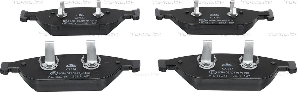 Тормозные колодки ATE Ceramic передние для Audi A7 I (4G) 2010-2018. Артикул 13.0470-7334.2