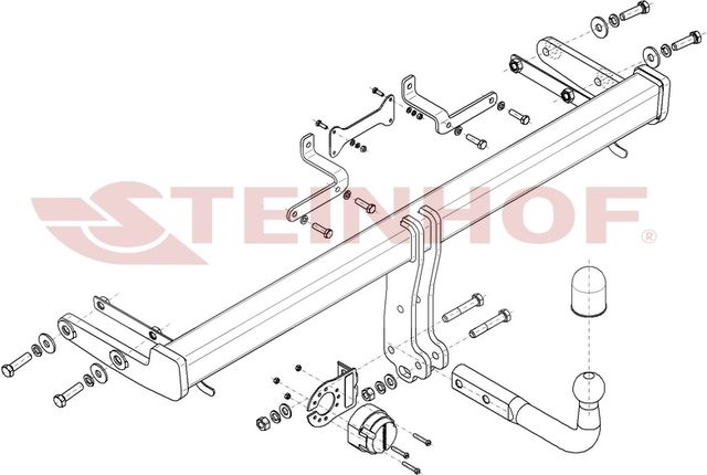 Фаркоп Steinhof для Kia Sportage V 2022-2026. Артикул H-286