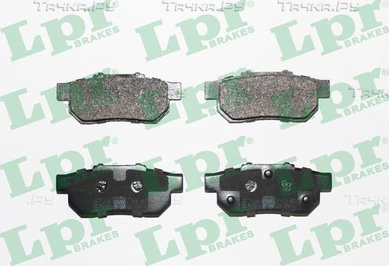 Тормозные колодки LPR задние для Honda Civic VI 1996-2000. Артикул 05P505