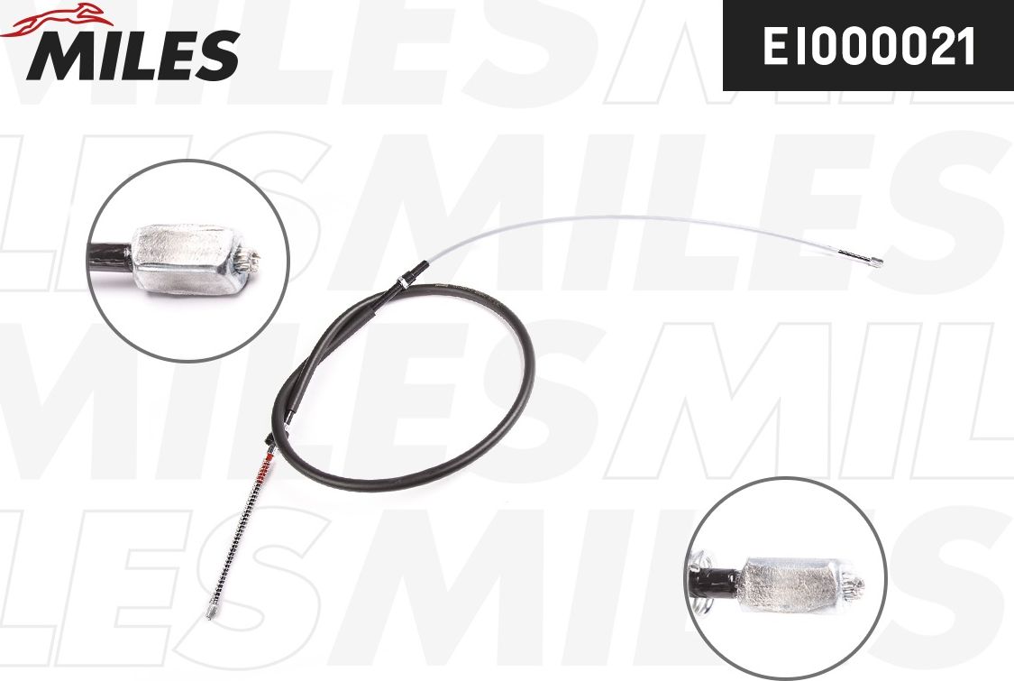 Трос ручника (тросик ручного тормоза) Miles. Артикул EI000021