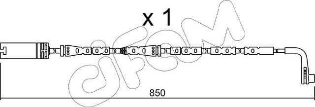 Датчик износа тормозных колодок  Metelli. Артикул SU.259