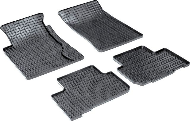 Коврики резиновые Seintex с узором сетка для салона SsangYong Rexton I, II 2001-2012. Артикул 00188