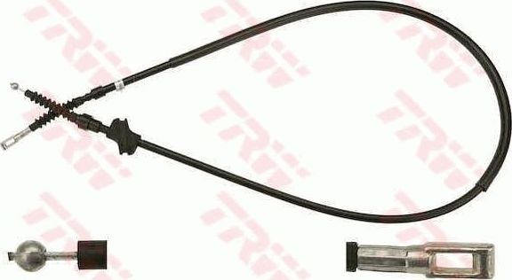 Трос ручника (тросик ручного тормоза) TRW левый для Audi Cabriolet 1991-2000. Артикул GCH1567