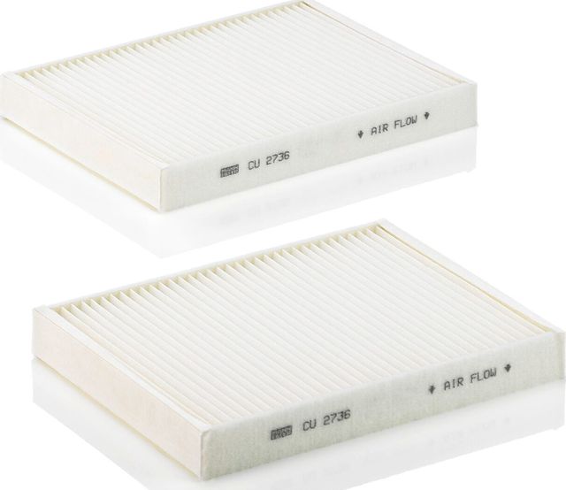 Салонный фильтр Mann-Filter. Артикул CU 2736-2