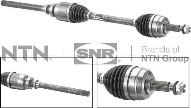 Полуось (привод в сборе, приводной вал) NTN / SNR передняя правая для Dacia Duster II 2019-2026. Артикул DK55.291