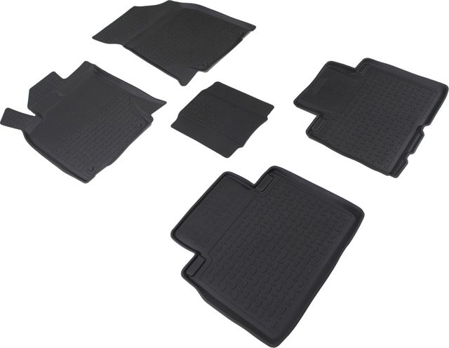 Коврики резиновые Seintex с высоким бортиком для салона Geely Atlas 2017-2022. Артикул 91641