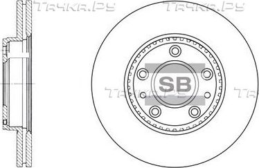 Тормозной диск Sangsin Hi-Q передний для Mazda 6 I (GG) 2002-2008. Артикул SD4406