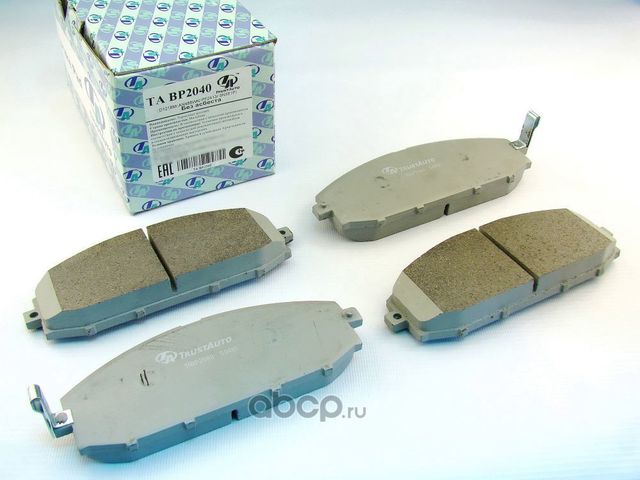 Дисковые тормозные колодки (Trustauto). Артикул TABP2040