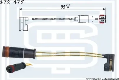ДАТЧИК ТОРМОЗНОЙ MER X164W164W251SPRINTER 906 (Starke). Артикул 172475