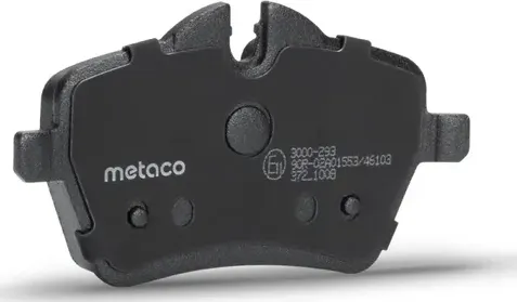 Колодки тормозные передние к-кт (Metaco). Артикул 3000293