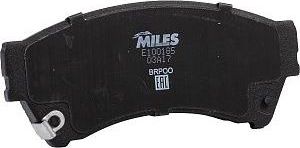 Тормозные колодки Miles (Semi-Metallic). Артикул E100185